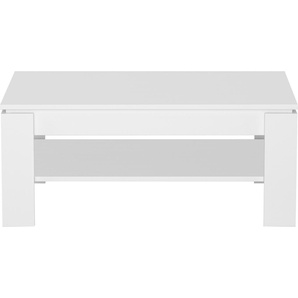 Couchtisch INOSIGN BASIC Tische Gr. B/H/T: 110,0 cm x 47,0 cm x 65,0 cm, weiß (weiß, weiß) Couchtische eckig Breite ca.110,0 cm