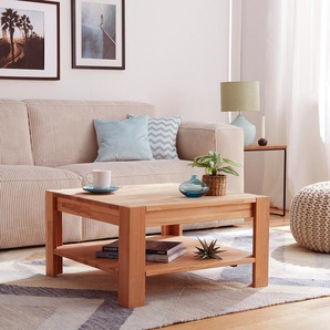 Couchtisch KimWOOD 70 x 38 x 70cm Beige/Kernbuche geölt