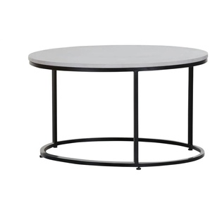 Couchtisch L - weiß - Materialmix - 40 cm - 70.0 | Möbel Kraft