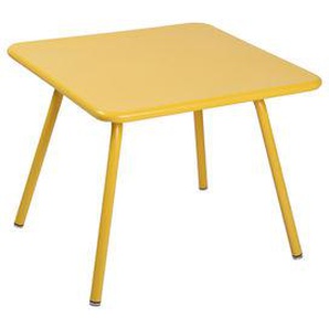 Couchtisch Luxembourg Kid metall gelb / Kindertisch - 57 x 57 cm - Fermob -