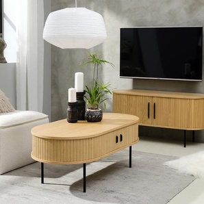 Couchtisch Maqueda 120 x 45cm Beige/Eiche