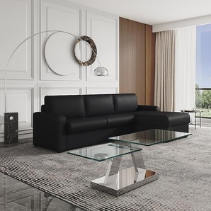 Couchtisch mit drehbaren Tischplatten - Sicherheitsglas & Metall - OYRUS