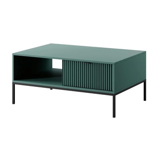 Selsey Couchtisch mit Schublade - grün - Materialmix - 68 cm - 46 cm | Möbel Kraft