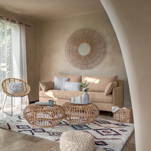 Couchtisch Neta Rattan, D.73 cm