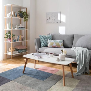 Couchtisch Obory 110 x 40 x 50cm Braun/Weiß