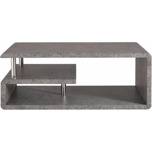 Couchtisch PAROLI Tische Gr. B/H/T: 110 cm x 42 cm x 60 cm, grau (beton) Couchtisch Eckige Couchtische eckig