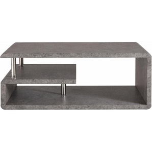 Couchtisch PAROLI Tische Gr. B/H/T: 110 cm x 42 cm x 60 cm, grau (beton) Couchtisch Eckige Couchtische eckig mit Ablagemöglichkeiten