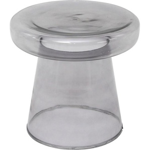 Couchtisch PAROLI Tische Gr. B/H/T: 40 cm x 40 cm x 40 cm, grau (grauglas, grauglas, grauglas) Couchtische rund oval