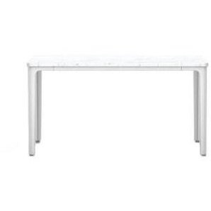 Couchtisch Plate Table stein weiß / Medium- 41 x 71 cm / Marmor - Vitra - Weiß