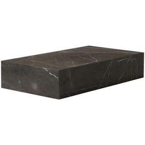 Couchtisch Plinth Grand stein grau / Marmor - 137 x 76 cm x H 28 cm - Audo Copenhagen - Grau