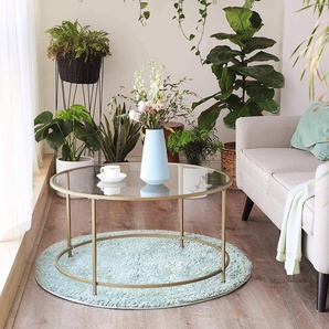 Couchtisch Poygan Ø 84cm Gold