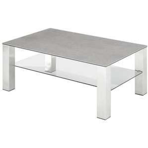 Couchtisch Puno, Keramik grau