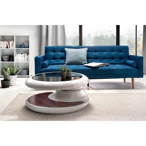 Couchtisch Salbris Ø 90cm Weiß