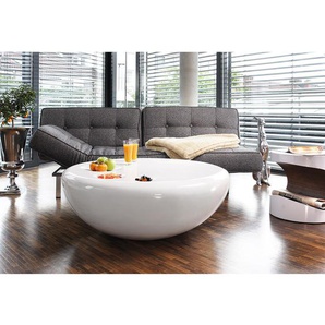 Couchtisch Salou Ø 100cm Weiß/Hochglanz Weiß