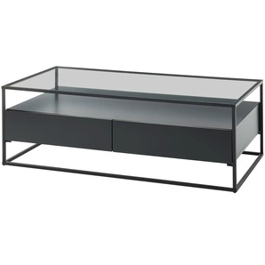 Couchtisch - schwarz - Materialmix - 60 cm - 40 cm | Möbel Kraft