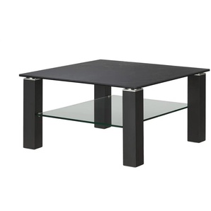 Couchtisch - schwarz - Materialmix - 80 cm - 42,5 cm | Möbel Kraft