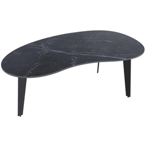 Couchtisch Silverstone, Keramik Marmor marquina matt Nachbildung