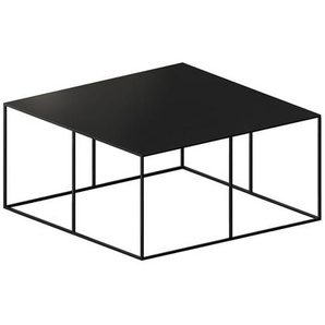 Couchtisch Slim Irony Low Table Zeus Kupferschwarz, Sandeffekt gelb, Designer Maurizio Peregalli, 34x70x70 cm