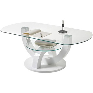 Couchtisch Tickton 110 x 40 x 60cm Weiß