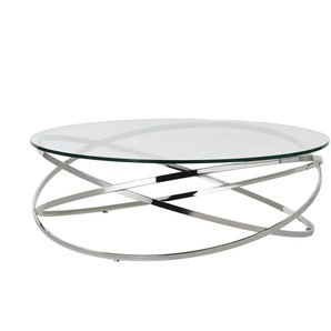 Couchtisch  Todor ¦ silber ¦ Maße (cm): H: 35  Ø: 105