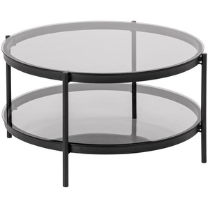Couchtisch Totowa Ø 75cm Schwarz/Grau