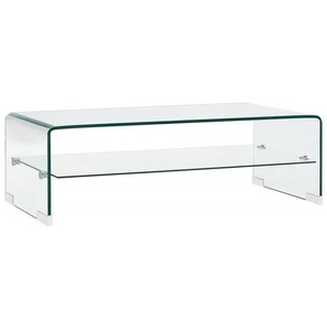 Couchtisch Transparent 98×45×31 cm Hartglas