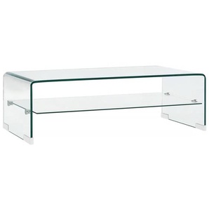 Couchtisch Transparent 98×45×31 cm Hartglas