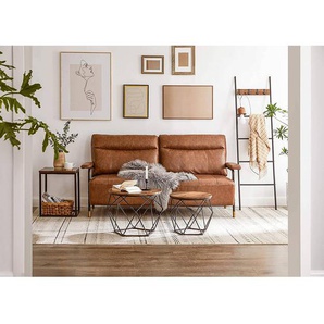 Couchtisch Tuxford II 2-teilig 50 x 40 x 50cm Braun/Braun