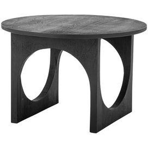 Couchtisch Ulrike holz schwarz / Ø 59,5 x H 40,5 cm - Mangoholz - Bloomingville - Schwarz
