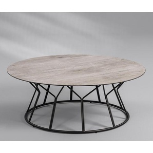 Couchtisch Vergne Ø 90cm Schwarz/Grau