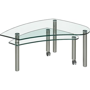 Couchtisch VIERHAUS Tische Gr. Tischgröße cm, farblos (glas) Couchtisch Runde Couchtische Glas-Couchtisch eckig