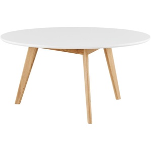 Couchtisch - weiß - Materialmix - 45 cm - [90.0] | Möbel Kraft