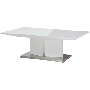 Couchtisch - weiß - Materialmix - 70 cm - 40 cm | Möbel Kraft