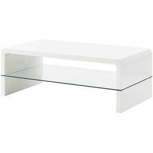 Couchtisch - weiß - Materialmix - 60 cm - 40 cm | Möbel Kraft
