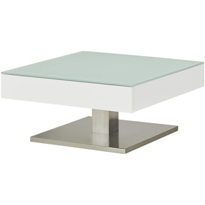 Couchtisch  Malediven ¦ weiß ¦ Maße (cm): B: 75 H: 38