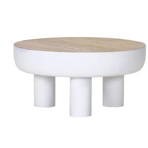 Couchtisch - weiß - Materialmix - 35 cm - 70.0 | Möbel Kraft