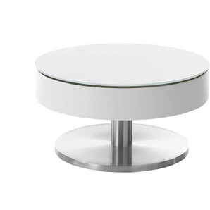 Couchtisch - weiß - Materialmix - 40 cm - 79.0 | Möbel Kraft