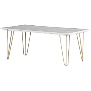 Couchtisch - weiß - Materialmix - 60 cm - 45 cm | Möbel Kraft