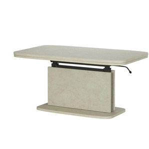 Couchtisch - weiß - Materialmix - 63 cm - 53 cm | Möbel Kraft