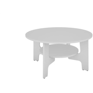 by Living Couchtisch - weiß - Materialmix - 80 cm - 42,5 cm | Möbel Kraft