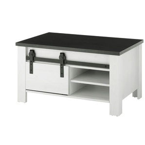 Couchtisch - weiß - Materialmix - 92 cm - 50 cm - cm 54,0 | Möbel Kraft