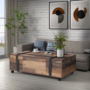 Couchtisch Weta 110 x 36 x 60cm Schwarz/Braun