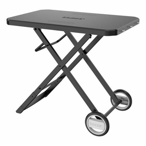 cozze Folding Table with Wheels Black