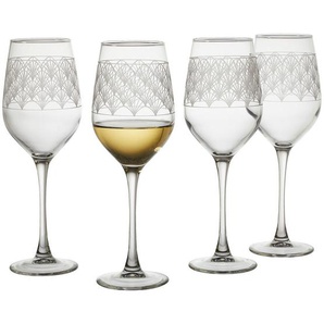 Creatable Gläserset Paradisio, Transparent, Glas, 4-teilig, 19x28x24 cm, Essen & Trinken, Gläser, Gläser-Sets