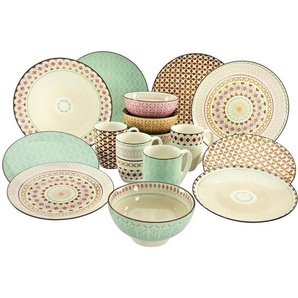 Creatable Kombiservice, Mehrfarbig, Keramik, 16-teilig, 30 ml, verschiedene Motive/Dekore/Designs erhältlich, Essen & Trinken, Geschirr,