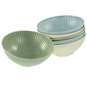CreaTable Müslischale Valencia, Mehrzweckschale 6-tlg, Porzellan, (Set, 6-tlg), Elegant, Boho Chic