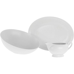 CreaTable Servier-Set Valencia, Servierset, 3-tlg, Porzellan, (Set, 3-tlg), Elegant, Boho Chic
