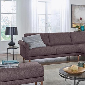 Creation BY ROLF BENZ Ecksofa »CR.450, Designecksofa, Polsterecke, L-Form, 282/178 cm (B/T)«, abgerundete Armlehne Schnecke, modern Landhaus, Leder oder Chenille