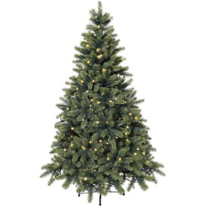 Creativ green Künstlicher Weihnachtsbaum Weihnachtsdeko, künstlicher Christbaum, Tannenbaum, incl. integrierter Lichterkette, 150 LEDs