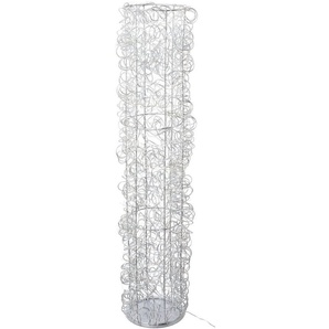 Creativ light Dekoobjekt Metalldraht-Tower (1 St), Zylinder aus Draht, mit Timerfunktion, USB Kabel
